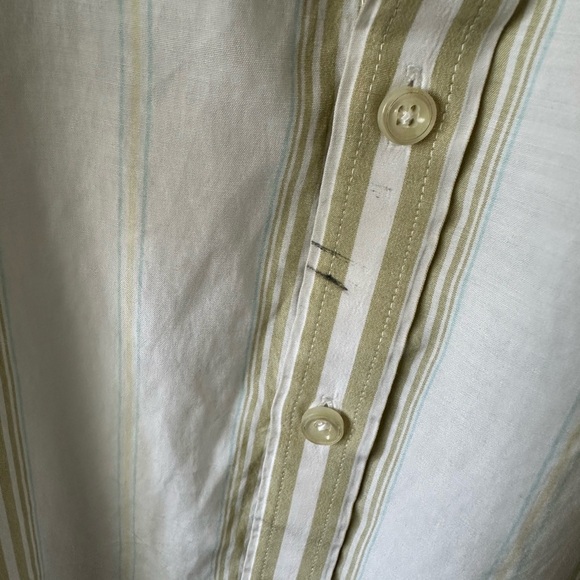 Y2K Billabong Shirt Light Weight Cream/White Men’s Size L  #skater - Picture 3 of 9